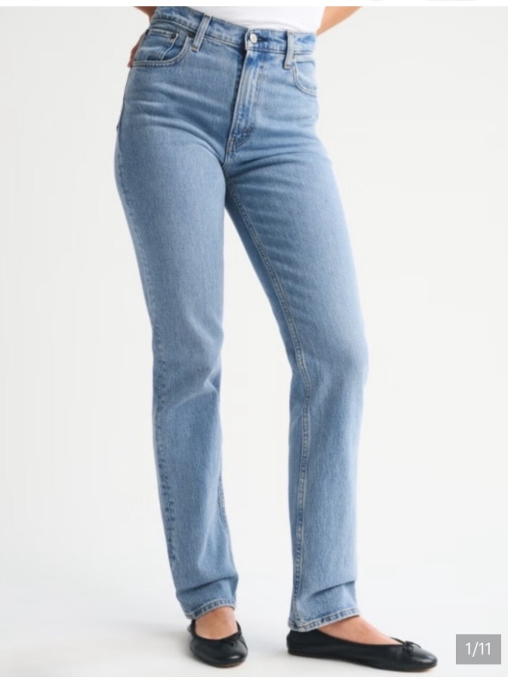 Abercrombie & Fitch The 90’s Straight Ultra High Rise (Curve Love)